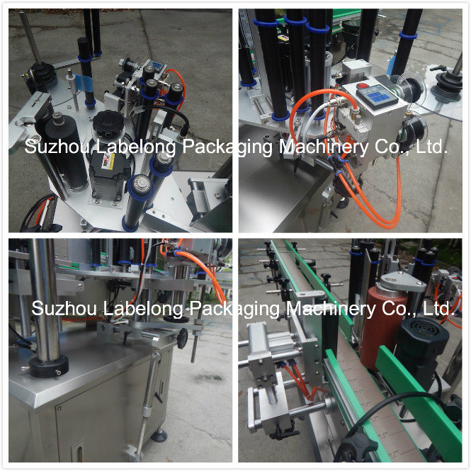 De automatische Glas Plastic Ronde Fles/kunnen/de Kruikwijn/Stroop/Jamdocument Etiket de Koude Lijm Etiketteringsmachine 4